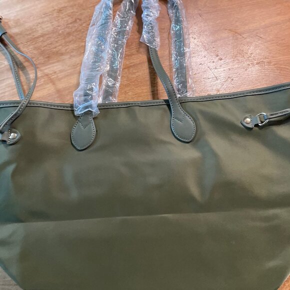 Threaded Pear Tote or Handbag  Carry On Olive Green New Without Tags Length:11" - Picture 13 of 13